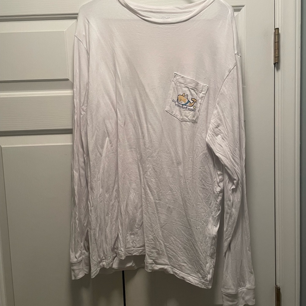 Vineyard Vines Corgi White Long Sleeve Shirt - Picture 2 of 6